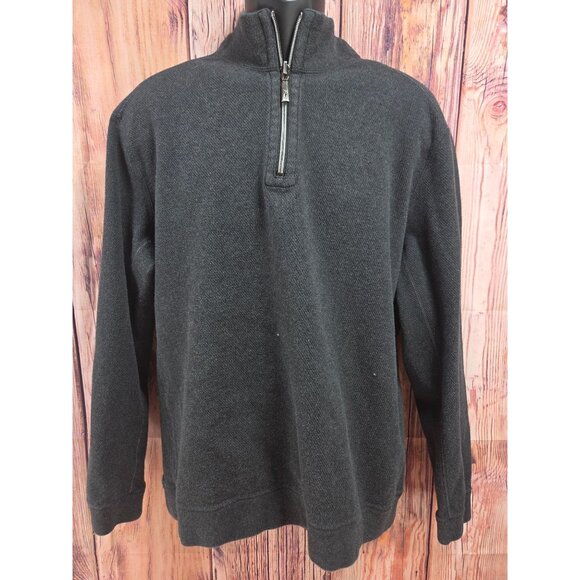 Tommy Bahama Mens Reversible 1/4 Zip Pullover Sweater XL - Picture 1 of 10